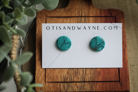 FAUX TURQUOISE STUD