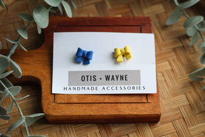 LITTLE BLUE AND YELLOW BOWS