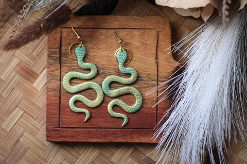 GREEN AND GOLD SNAKE